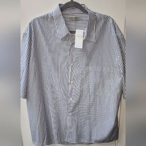 VINCE NWT Mens Striped Shirt Size XL